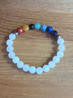 Chakra Stretch Bracelet, Hand Crafted